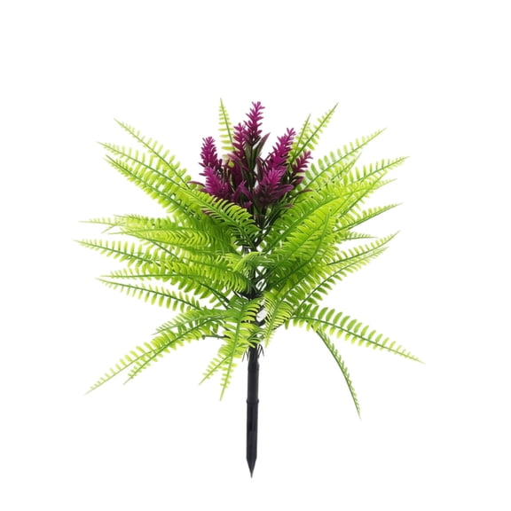 Artificial Lavender Topiary Ground Stake Persian Lavender Tower Pine Fake Greenery Garden Decor UV Resistant Faux Plant Yard Ornament Hot Pink