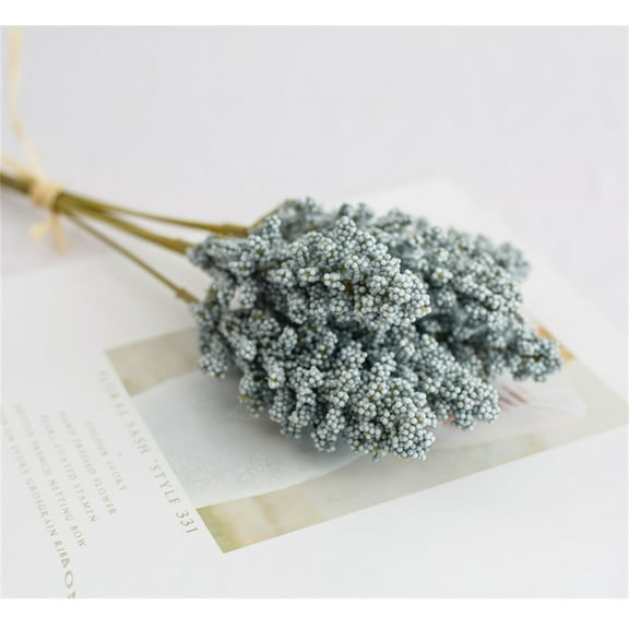 Artificial Lavender Verdsylv 1 Bunch of 6 Stems Artificial Lavender Flowers, Faux Botanical Bunches for Vase Arrangement Bouquets, Farmhouse Home Table Decor, Farmhouse Table Decor, Blue