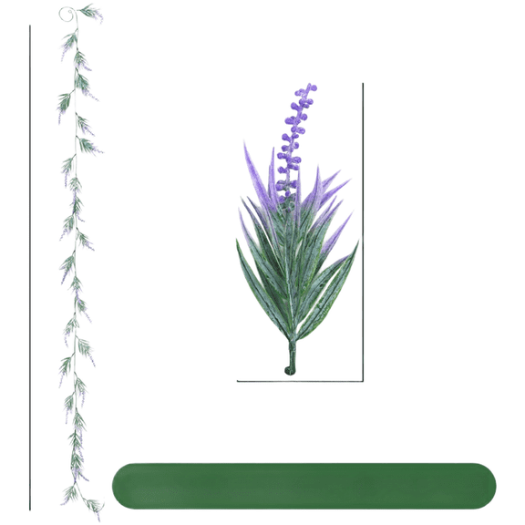 Artificial Lavender Vine Rattan Flowers Wedding Backdrop Arch Wall Decor Fake