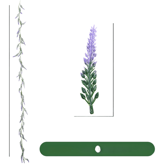 Artificial Lavender Vine Rattan Flowers Wedding Backdrop Arch Wall Decor Fake