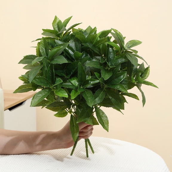 Artificial Leaf Decoration, Highly Realistic Green Leaves, Versatile Faux Foliage for Home & Office Greenery Projects, Lifelike Leaves for Floral Displays, 16.14in/41cm, Green