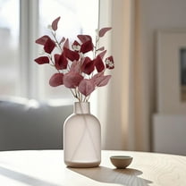 Artificial Leaf Leaves, Fake Flower Simulation Plants, Wedding Bouquet Party Decor, Home Indoor Office Living Room Decoration, Blue Plastic Foliage