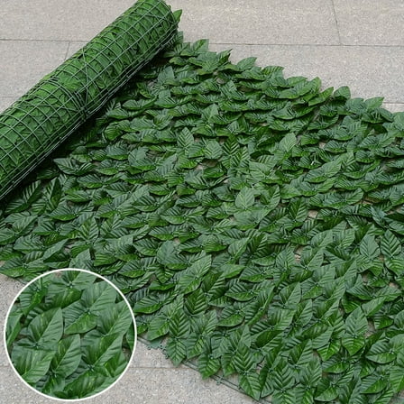 Artificial Leaf Roll Fence Privacy Screen Hedge Wall Fence Faux Ivy Fencing Panel Balcony Decor