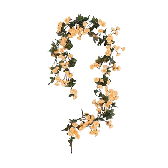 Artificial Flower Wall Hanging, Silk Flower Decoration, Rattan Wall Decor, Flexible Display Strands for Home, Outdoor, Themed Events, and Commercial Use