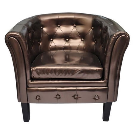 Artificial Leather Armchairs Tub Chair, Brown