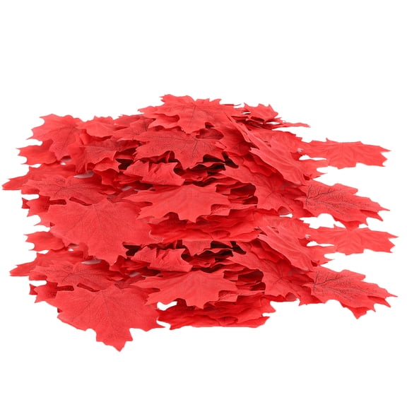 Artificial Leaves 100Pcs Bag Artificial Maple Leaves Thanksgiving Autumn Leaf Wedding Party Table Decor
