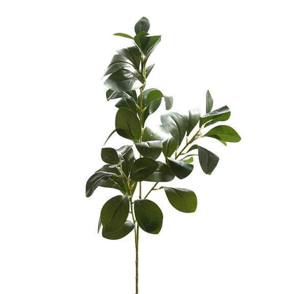 Artificial Leaves Foliage Bush 80cm Green Plastic Silk Plants for Wedding Party Home Garden Office Decor 1 Pack
