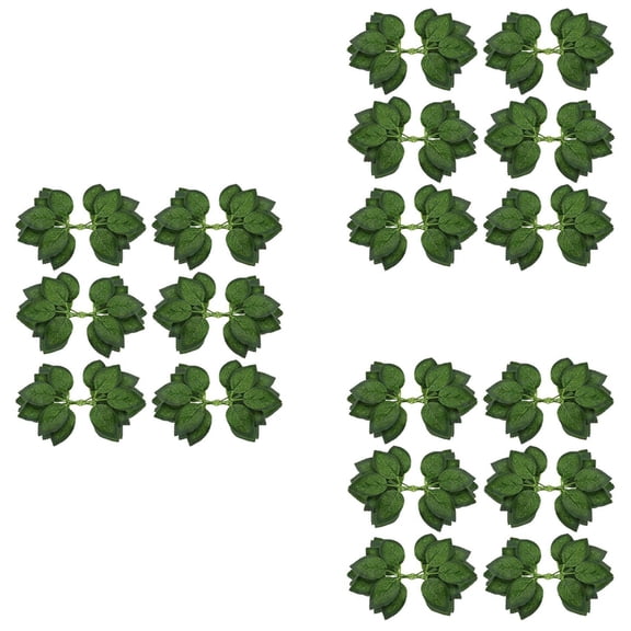 Artificial Leaves for Roses Decorations - 108 Silk Green Roses Flowers Leaf with Realistic Vines Flexible Stems