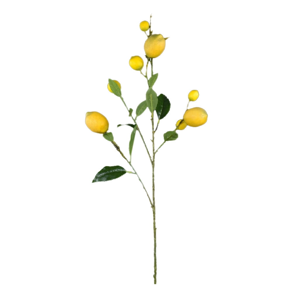 Artificial Lemon Branches Fake Simulation Lemon Tree Plants for Flower