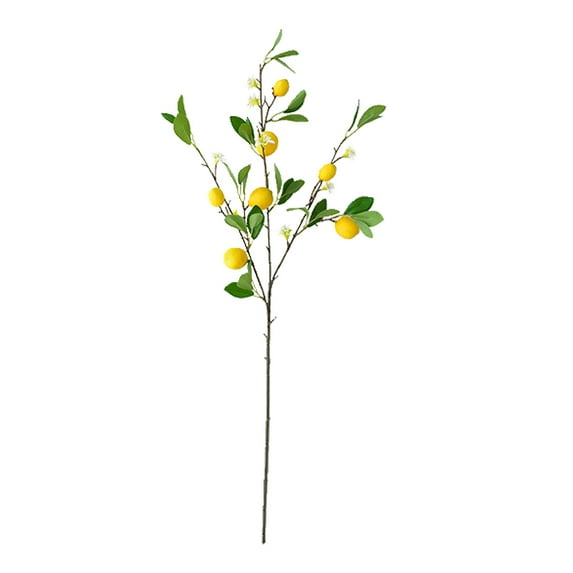 Artificial Lemon Branches Kitchen Party Decoration Yellow Fake Lemon Decor Farmhouse Style Home Table Centerpiece