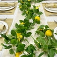 thumbnail image 1 of Artificial Lemon Garland 6.56FT Greenery Lemon Vine Rattan Plants Faux Flowers Garland Hanging Wreath for Wedding Home Garden Mantel Table Party Christmas Decor, 1 of 7