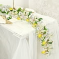 thumbnail image 1 of Artificial Lemon Vine 71in Faux Lemon Garland with Green Leaves Spring Summer Table Decor for Home Kitchen Wedding Party Holiday Decoration, 1 of 6