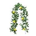 thumbnail image 1 of Artificial Lemon Vine Garland with Flowers – 5.8Ft Realistic Rattan Greenery for Home, Cafe, Wedding, Wall Hanging, Table Decoration, No Maintenance Faux Plant for Indoor Outdoor Use Harlik, 1 of 9