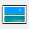 thumbnail image 1 of Artificial Light - Photography Abstract Minimalist Ocean Seascape Geometric Modern Art Landscape Black Framed Wall Art Print 18 x 24 inches, 1 of 1