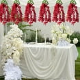 thumbnail image 1 of Artificial Lilac Flower Vine 80cm Plastic Hanging Garland Realistic Wedding Home Office Arch Decor Multicolor for Events Indoor Outdoor Arrangements, 1 of 5