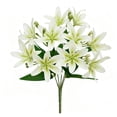 thumbnail image 1 of Artificial Lilies Flower Ornaments for Home, Hotel, Wedding Decor and Perfume, Plastic, 13.77 Inches, 1 of 8
