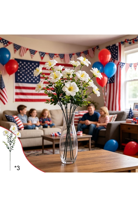 Artificial Lilies Flowers, Silk Fabric Plastic Vines, 12.6in Indoor Home Wedding Decoration for Ceremony, Romantic Aisle Door Wall Decor