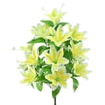 thumbnail image 1 of Artificial Lily Flower, Artificial Flower Bouquet, Faux Flowers, Silk Bridal Bouquet, Multicolor Arrangement, Fake Flowers for Wedding, Home Centerpiece Decor for Wedding Home Party Table Decoration, 1 of 7