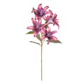 thumbnail image 1 of Artificial Lily Flowers, 31.5 Inch Real Touch Faux Lilies, Long Stem Silk Lilies, Wedding Bouquet Flowers, Home Table Floral Decor for Wedding Bouquet Home Table Vase Centerpiece, Rose Red, 1 of 4