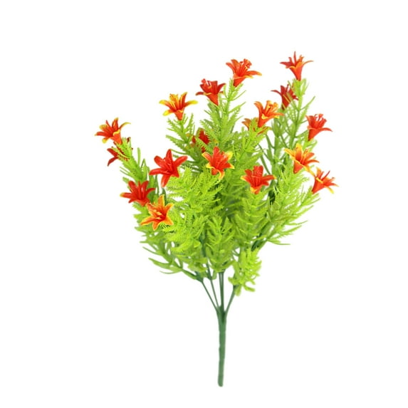 Artificial Lily Flowers Bouquet – Realistic Green Faux Flowers for Home & Garden Decor, Indoor & Outdoor Holiday Arrangements, Durable and Eco-Friendly
