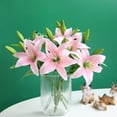 Artificial Lily Flowers Fake Tiger Lilies Real Touch With Stem Spring