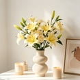 thumbnail image 1 of Artificial Lily Flowers, Realistic Faux Floral Arrangement Ornaments for Home and Hotel Use, Maintenance Free Wedding Decor, Lifelike Decorative Flower Pieces for Indoor Outdoor Display, 1 of 7