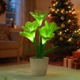 thumbnail image 1 of Artificial Lily Fower Lamp - Artificial Potted Flower Light, Christmas Birthday Gifts for Women Wife Girlfriend Mom Anniversary Bedroom Bar Coffee Shop Night Light Lamp Home Decor, 1 of 15