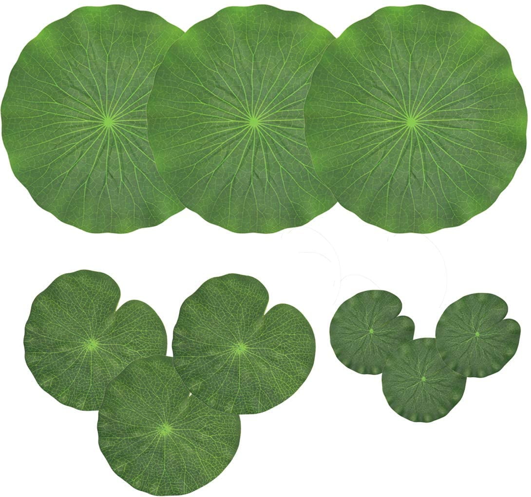 Artificial Lily Pads for Pond, Artificial Flowers Floating Foam Lotus