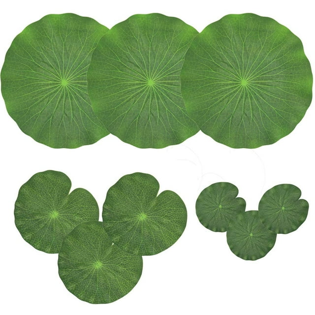 Artificial Lily Pads for Pond, Artificial Flowers Floating Foam Lotus