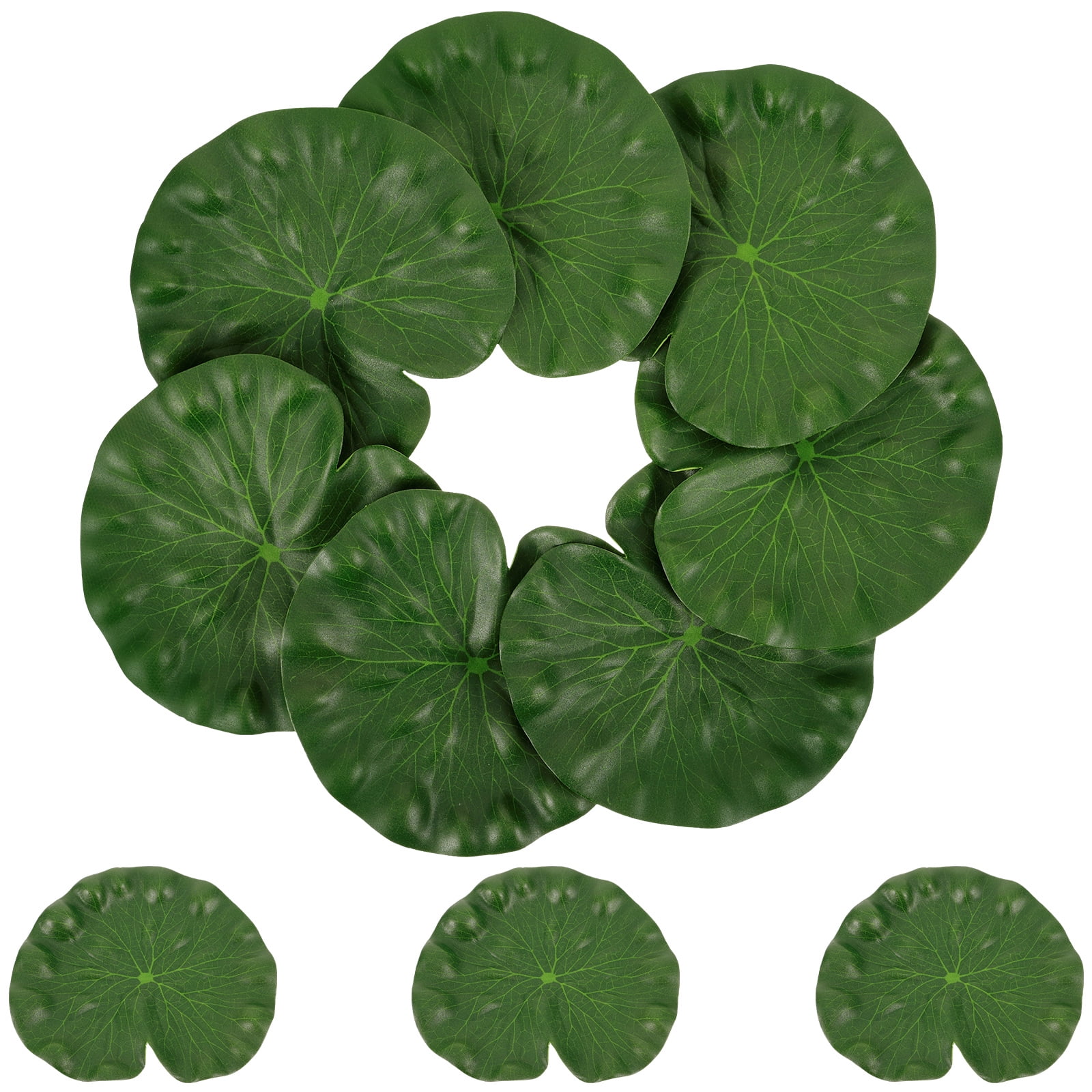 Artificial Lily Pads for Ponds 10PCS 7 Inch Foam Leaves