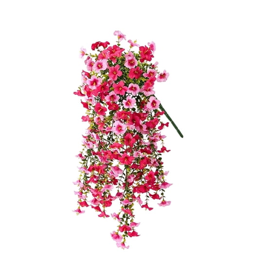 Artificial Lily Vines Hanging Garland, Multicolor Plastic Fake Flowers for Wall Home Decor, Wedding Party Office Cafe Background Decoration