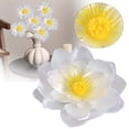 thumbnail image 1 of Artificial Lotus Flower Head 10cm Realistic Fake Lotus Blossom For Vase Arrangement Table Decor Home Decoration Event Display DIY Floral Craft, 1 of 4