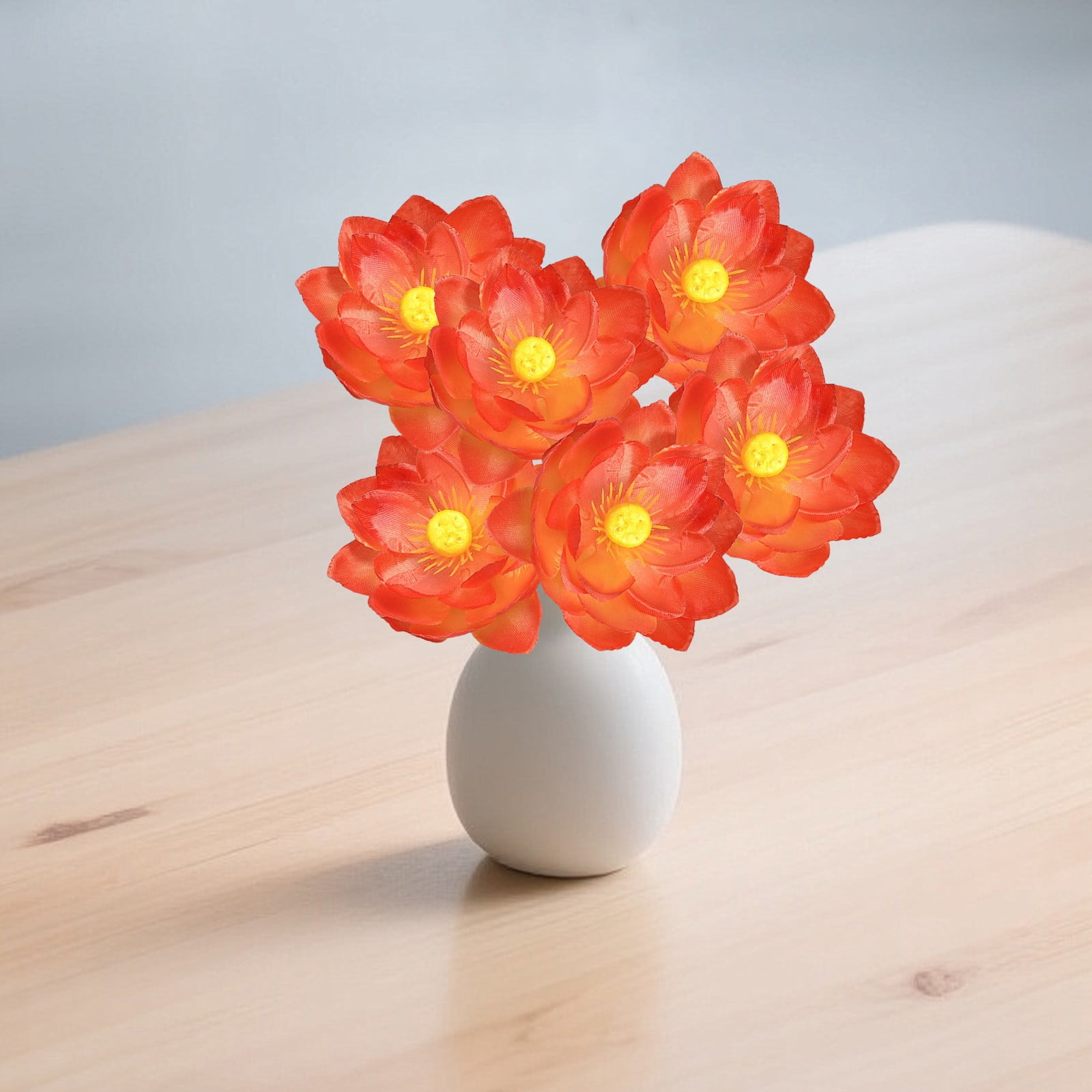 Tage Rops Artificial Lotus Flower, Realistic Fake Lotus Head for Vase Arrangement ...