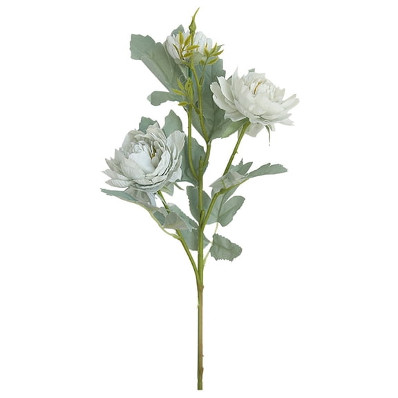 Artificial Macaron Peony, INS Style Fake Western Rose Flower for Bridal Wedding Party, Home Decor
