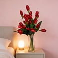 thumbnail image 1 of Artificial Magnolia Bud Bouquet, Multicolor Fake Silk Flowers for Spring, Wedding, Table Centerpieces & Home Decor, 1 of 6