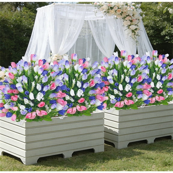 Artificial Magnolia Flower Arrangement for Spring and Summer Weddings – Faux Green Plants for Garden, Patio, and Home Décor