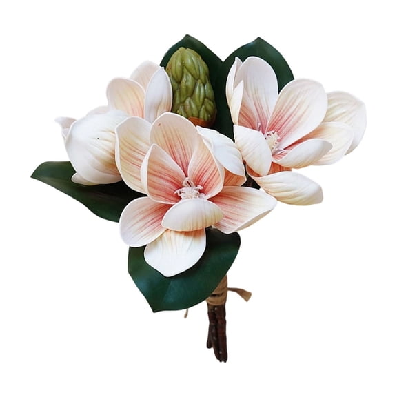 Artificial Magnolia Flower, Red, 28cm, , for Wedding and Home Arrangement