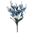 thumbnail image 1 of Artificial Magnolia Flowers, 18" Long Blue Magnolia Stem Flower, Faux Wedding Flower Bouquet Vase Floral Arrangement for Table Centerpiece Wedding Holidays Party Home Decor, 1 of 6