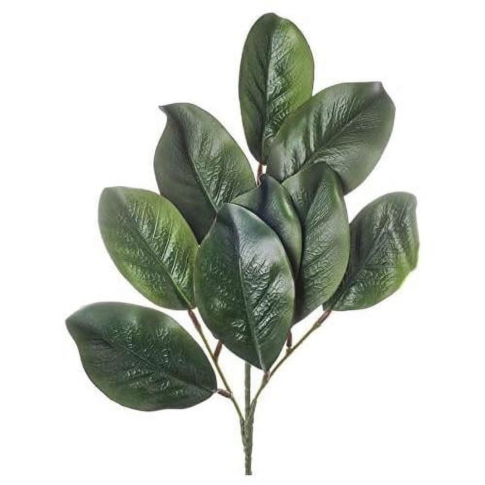 Artificial Magnolia Leaf Spray Faux Green Magnolia Leaves For Year Round And Holiday Greenery