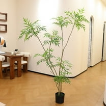 Artificial Mahonia Fortunei Trees, 6FT Tall Fake Plants Artificial Mahonia Fortunei Plants for Homeowners Decor Indoor, Fake Trees for Office Home Living Room Patio Greening Porch Decor