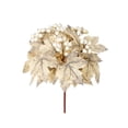 thumbnail image 1 of Artificial Maple Leaf Branch, 12-Inch Faux Fall Stems for Halloween, Thanksgiving, and Floral Vase Decor, 1 of 7