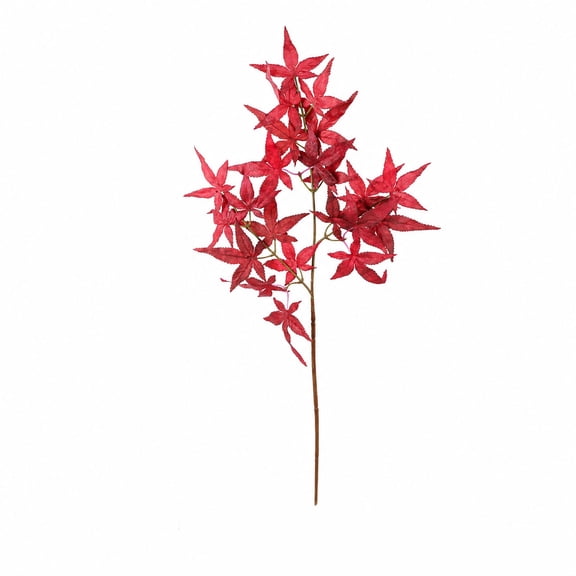 Artificial Maple Leaf Branch for Vase Floral Arrangement Faux Tree Twig Stem for Indoor Seasonal Display Home Decor