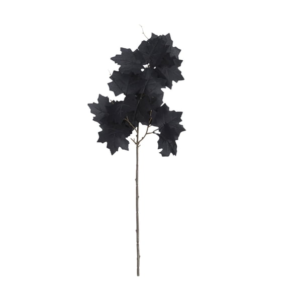Artificial Maple Leaf Picks with Pumpkin and Sunflower, Halloween Thanksgiving Fake Maple Leaf Branch for Vase Filler