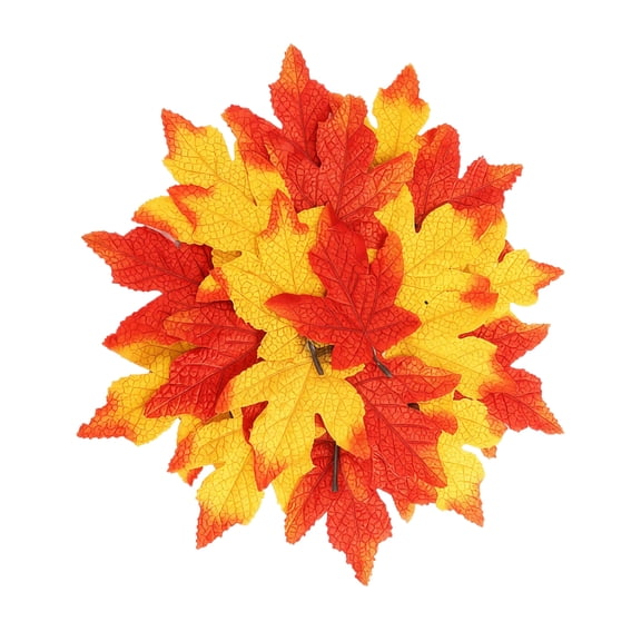 Artificial Maple Leaf Placemat for Dining Table Fall Harvest Holiday Table Decor Layered Leaf Shape Reusable Table Mat
