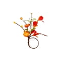 thumbnail image 1 of Artificial Maple Leaf Pumpkin Napkin Ring – Handmade Table Decor Holder for Wedding Fall Daily Dining, Practical Festive Essential, 1 of 7