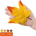 thumbnail image 1 of Artificial Maple Leaves, 10 Colors Assorted Fall Leaves Thanksgiving Decor, Seasonal Foliage, Artificial Fall Leaf Stem, Household and Event Layout Accessory, Party Table Decor Crafts, 4.7"×3.9",D*5, 1 of 5