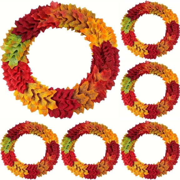Artificial Maple Leaves 450 Pack, 3 Inch Faux Fall Leaves for Thanksgiving Table Decor, Autumn Leaf Decorations for Wedding Parties Crafts and Event Displays