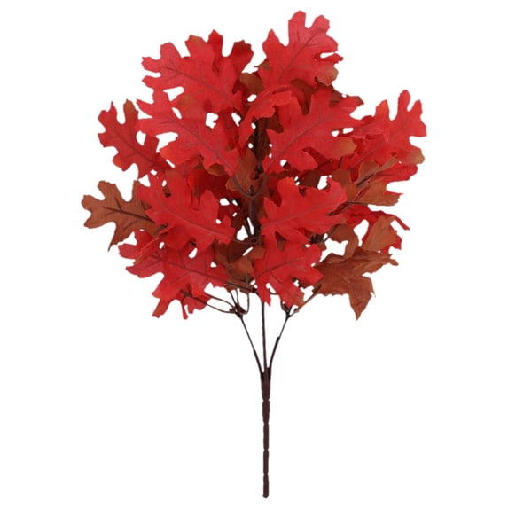 Artificial Maple Leaves Branches 1 Pcs Fake Silk Fall Leaves Stem Autumn Plastic Autumn Leaves Fall Shrubs Bushes for Autumns Table Centerpieces Home Kitchen Thanksgiving Festival Harvest Decoration