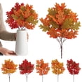 thumbnail image 1 of Artificial Maple Leaves Branches Maple Leaf Bouquet Artificial Fall Branches Fall Artificial Flowers Orange Maple Leaves Fall Leaves Decor Fall Artificial Maple Leaf Stems, 1 of 9