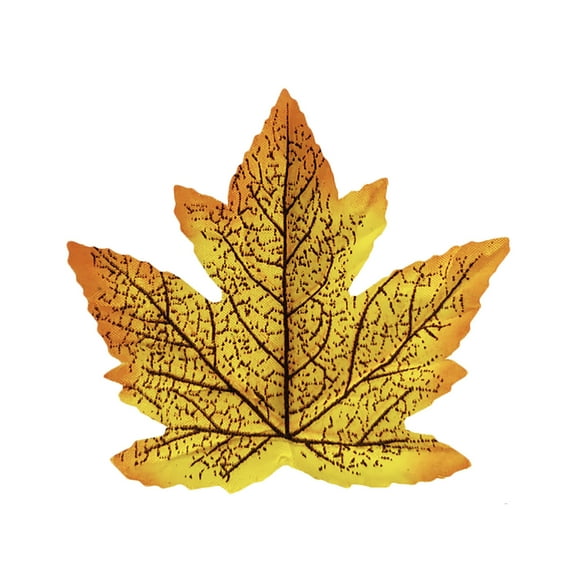 Artificial Maple Leaves Fall Decor, Autumn Foliage for Wedding Party Table Centerpiece, Diy Wreath & Scrapbooking, Indoor Outdoor Harvest Home Décor, Realistic , 1 Pack of Maple Leaves (50Pc)